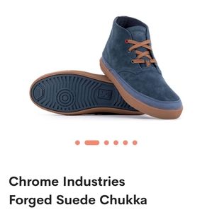 Navy Suede Chukka Boots